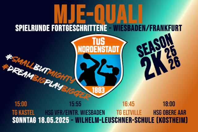 Norschter MJE KÄMPFT UM DIE FORTGESCHRITTENENRUNDE! 💙🤾‍♂️